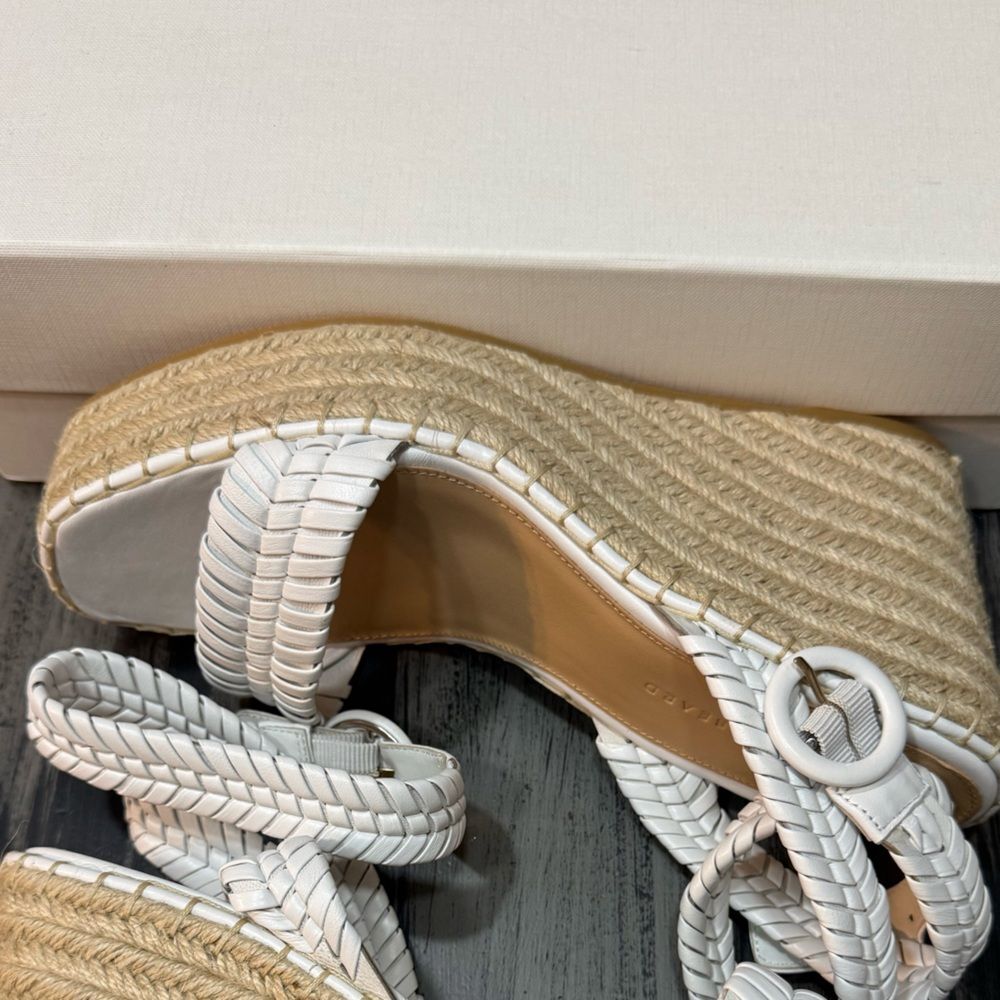 Veronica Beard Rilla Woven Leather Wedge Espadrille Women’s Size 10 - Picture 10 of 10